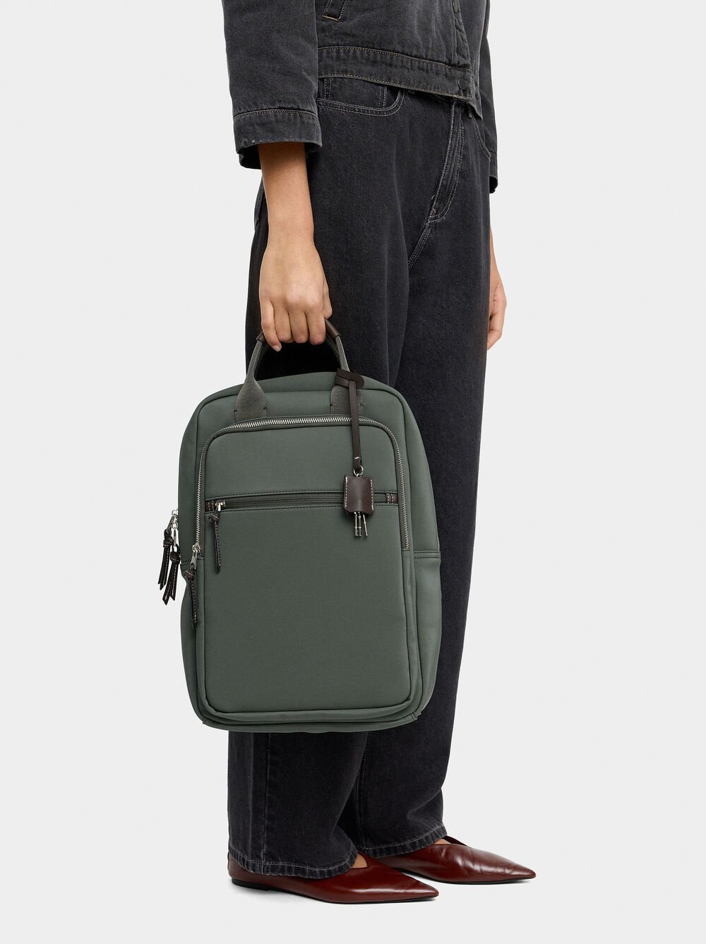 Mochila para portátil 15" efeito nylon