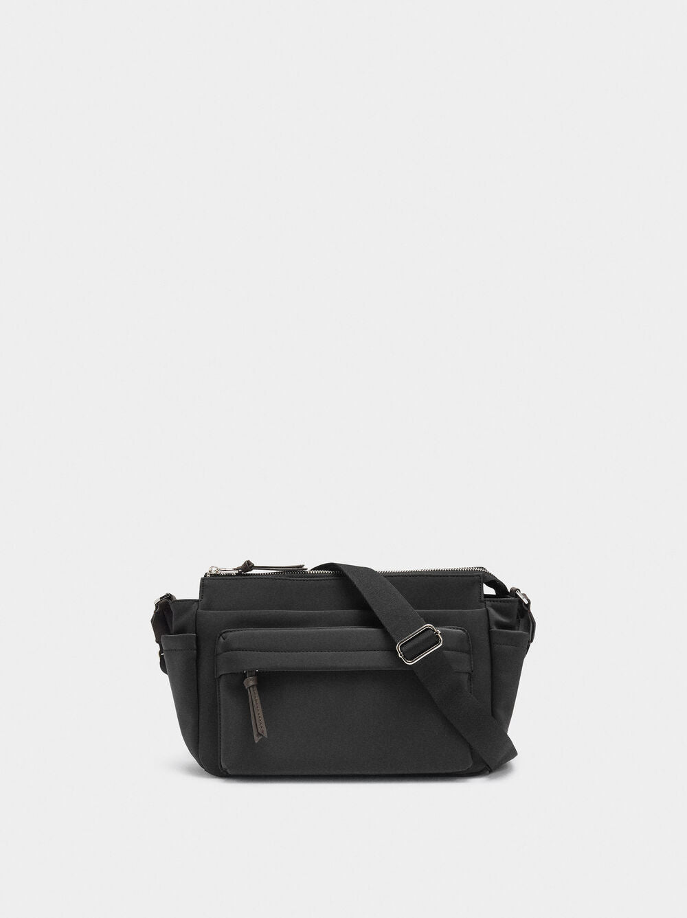 Mala tiracolo efeito nylon