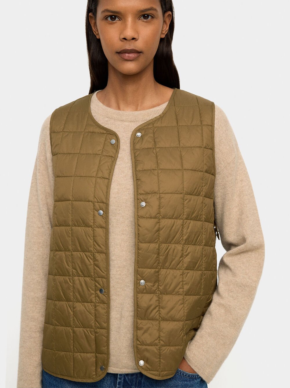 Casaco com capuz e colete