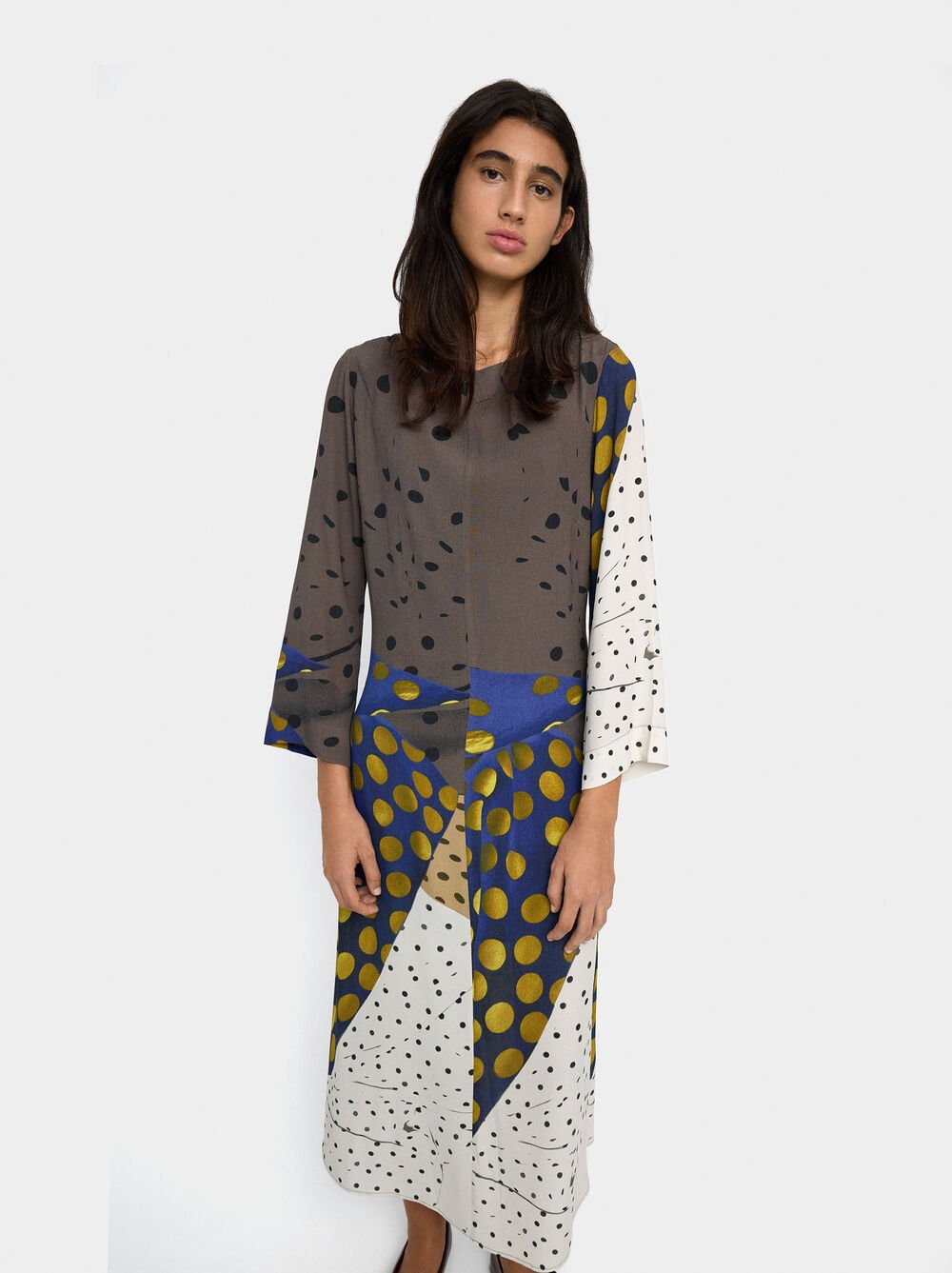 Vestido comprido estampado
